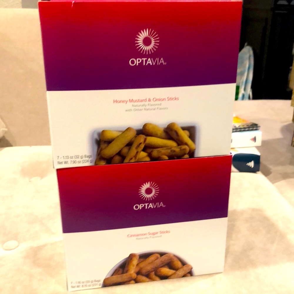 2 Optavia snack boxes